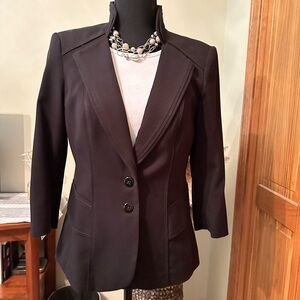 Beautiful Fitted WHBM Women's Black Blazer